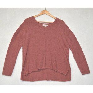 Knox Rose chunky sweater size XXL mauve‎ blush pink cozy textured v-neck
